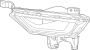 Image of Fog Light (Front) image for your 2023 Ford F-150 3.5L PowerBoost V6 FULL HYBRID EV-GAS (FHEV) A/T RWD Lariat Extended Cab Pickup Fleetside 