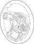Image of Steering Wheel image for your 2014 Ford F-250 Super Duty 6.7L Power-Stroke V8 DIESEL A/T 4WD XLT Extended Cab Pickup Fleetside 