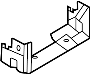 Image of Bracket. Console. (Rear, Lower). A Bracket for a seat. image for your 2024 Ford F-150 3.5L EcoBoost V6 A/T RWD XLT Crew Cab Pickup Fleetside 