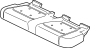 Image of Seat Cushion Foam (Rear) image for your 2023 Ford F-150 3.5L EcoBoost V6 A/T 4WD SSV Crew Cab Pickup Fleetside 