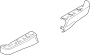 Image of Bumper Face Bar (Rear) image for your 2024 Ford F-150 2.7L EcoBoost V6 A/T RWD XL Extended Cab Pickup Fleetside 