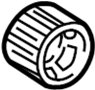 Image of Retainer. Bulb. Headlight. A securing fastener. image