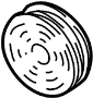 View A/C Compressor Clutch Pulley Full-Sized Product Image