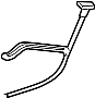 Image of Engine Oil Dipstick Tube image for your 2001 Ford F-150 5.4L Triton V8 CNG M/T 4WD XLT Crew Cab Pickup Stepside 