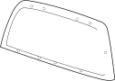 View Back Glass Reveal Molding (Rear) Full-Sized Product Image
