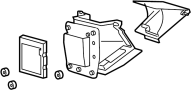 Image of Heater. Core. Case. For Primary HVAC. From. image for your 2017 Ford Focus   