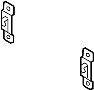 Image of Battery. Box. Tray. Retainer. Bracket. A bracket which helps. image