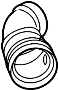 Image of Engine Air Intake Hose (Rear) image for your 2009 Ford F-150 4.6L Triton V8 A/T 4WD XL Crew Cab Pickup Fleetside 
