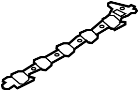 Image of Engine Intake Manifold Gasket (Lower) image for your 1999 Ford Mustang   