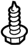View Sun Visor Holder Screw Full-Sized Product Image 1 of 2