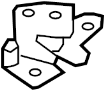 Image of Door Latch Assembly (Lower) image for your 2012 Ford E-250   
