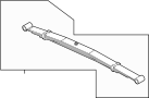 Image of Leaf Spring Assembly (Rear) image for your 2012 Ford F-150 5.0L V8 FLEX A/T RWD XLT Crew Cab Pickup Fleetside 