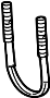 Image of Bolt. Spring. Leaf. Axle U. Leaf Spring Axle U-Bolt. image for your 2018 Ford Edge   