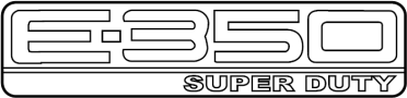 Image of Emblem. Emblem or ornament used. image for your 2013 Ford F-250 Super Duty 6.7L Power-Stroke V8 DIESEL A/T 4WD XLT Extended Cab Pickup Fleetside 