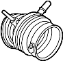 Image of Engine Air Intake Hose image for your 2009 Ford F-150  Lariat Extended Cab Pickup Fleetside 