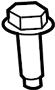 View Suspension Strut Mount Bolt (Upper) Full-Sized Product Image