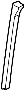 Image of Window Regulator Guide (Front, Lower) image for your 2021 Ford Police Interceptor Utility   
