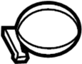View Clamp. Filler. Fuel. Pipe. Hose.  Full-Sized Product Image