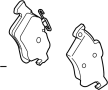 View Disc Brake Pad Set (Rear) Full-Sized Product Image