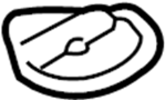 Image of Tie Down Hook (Rear) image for your 2021 Ford Police Interceptor Utility   