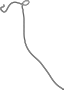 Image of Liftgate Washer Hose image for your 2014 Ford Transit Connect 1.6L EcoBoost A/T XL Mini Cargo Van 