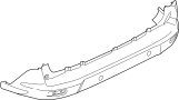 Image of Bumper Cover (Rear, Upper, Lower) image for your 2024 Ford F-250 Super Duty 6.7L Power-Stroke V8 DIESEL A/T 4WD XL Extended Cab Pickup Fleetside 