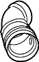 Image of Engine Air Intake Hose (Rear) image for your 1997 Ford Ranger 2.3L A/T RWD XL Standard Cab Pickup Fleetside 