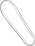 Image of Accessory Drive Belt image for your 2017 Ford F-150 5.0L V8 FLEX A/T 4WD XL Standard Cab Pickup Fleetside 