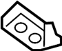 View A/C Refrigerant Line Bracket (Front, Lower) Full-Sized Product Image