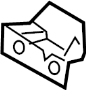 View Body A-Pillar Reinforcement Bracket (Front, Lower) Full-Sized Product Image