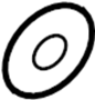 Image of Engine Oil Drain Plug Gasket image for your 1984 Mercury Grand Marquis   