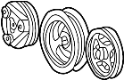 Image of Accessory Drive Belt Tensioner Assembly image for your 2023 Ford Police Interceptor Utility   