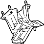 View Engine Mount Bracket (Front, Lower) Full-Sized Product Image