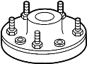 Image of Suspension Shock Absorber Mount (Upper) image for your 2019 Ford F-150  XL Standard Cab Pickup Fleetside 