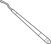View Windshield Wiper Arm (Front) Full-Sized Product Image