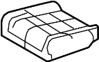 Image of Seat Cushion Pad (Rear) image for your 2007 Lincoln Navigator 5.4L Triton V8 A/T RWD L Ultimate Sport Utility 