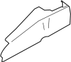 Image of Seat Track Cover (Rear) image for your 2014 Ford F-150 5.0L V8 FLEX A/T RWD STX Extended Cab Pickup Fleetside 