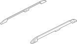 Image of Roof Luggage Carrier Side Rail image for your 2009 Ford Expedition  XLT Sport Utility 