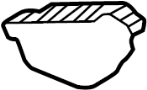 View Running Board End Cap (Front, Rear) Full-Sized Product Image