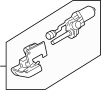 Image of Running Board Mounting Bracket (Front) image for your 2019 Ford F-150  Lariat Extended Cab Pickup Fleetside 