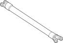 Image of Drive Shaft image for your Ford Ranger 4.0L V6 M/T 4WD Edge Standard Cab Pickup Stepside