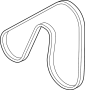 Image of Accessory Drive Belt image for your 2020 Ford Ranger  Lariat Crew Cab Pickup Fleetside 