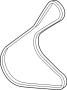 Image of Serpentine Belt image for your 2020 Ford Ranger  Lariat Crew Cab Pickup Fleetside 