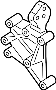 Image of A/C Compressor Bracket image for your 2021 Ford F-150 3.3L Duratec V6 FLEX A/T 4WD XL Standard Cab Pickup Fleetside 