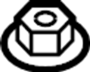 Image of Nut. Trim. Panel. (Front, Upper). A Nut used to retain the. image