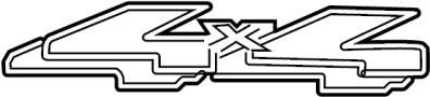 Image of Tailgate Emblem image for your 2012 Ford F-150 5.0L V8 FLEX A/T RWD FX2 Extended Cab Pickup Fleetside 