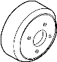 View Engine Water Pump Pulley Full-Sized Product Image
