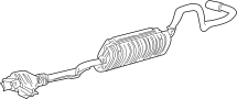 View Exhaust Muffler (Rear) Full-Sized Product Image