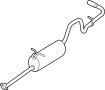 View Exhaust Muffler (Rear) Full-Sized Product Image 1 of 4