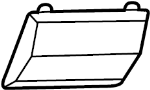 Image of Dome Light Lens image for your 1996 Ford Ranger 3.0L Vulcan V6 M/T 4WD XLT Extended Cab Pickup Fleetside 